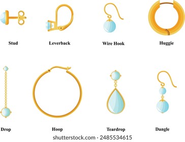 Collection of illustration earring hooks