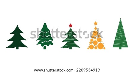 Similar – Image, Stock Photo Five Christmas trees