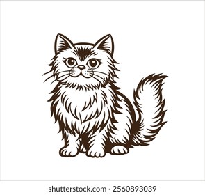 A collection of illustrations of cats in various poses.