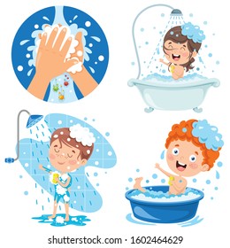 Collection Of Illustrations For Kids Personal Care