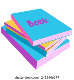 a collection of illustrations of set elements about back to school with bright and fun colors