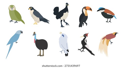 a collection of illustrations showcasing various endangered