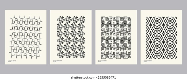 A collection of images of various geometric line shapes ranging from squares, flowers and abstract shapes.
