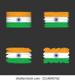 Sammlung der indischen Flagge