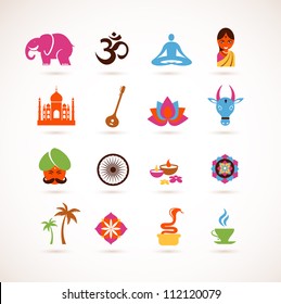 collection of  India vector icons