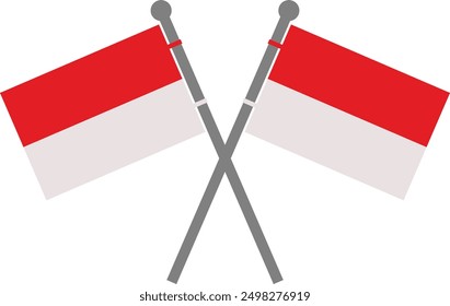 Collection of indonesia independence day elements design