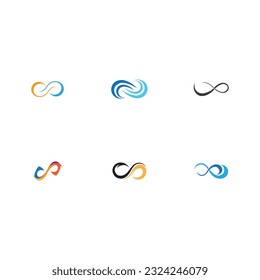 collection of Infinity Design Vector icon illustration Logo template design