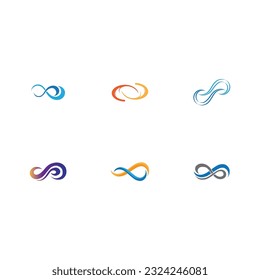 colección de ilustración de icono del vector de diseño infinito Diseño de la plantilla de logotipo