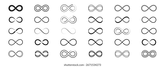 Coleção de Símbolos Infinitos em Vários Estilos.