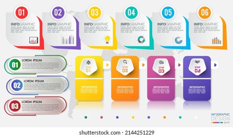 Colección de plantillas de diseño de infografía