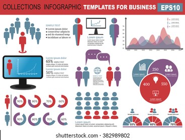 Set Elements Infographics Vector Illustration Stock Vector (Royalty ...