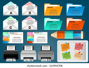 Collection of infographic set elements for business.Vector illustration