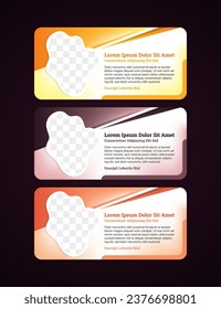 collection of infographic table information. Marketing agency social media post design with colorful shape. liquid shape for photo collage. Usable for social media post, banners, and web ads.