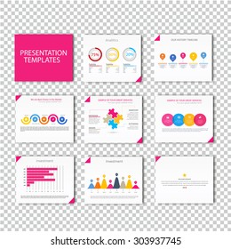 Collection of infographic Template , Infographic Element , Business infographic , Layout design , Modern Style , Vector design illustration. Pink version