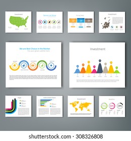 Collection of infographic Template , Infographic Element , Business infographic , Layout design , Modern Style , Vector design illustration. For your next project.