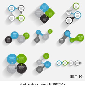 Collection of Infographic Templates for Business Vector Illustration