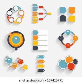 Collection de modèles d'infographie pour l'illustration vectorielle d'entreprise