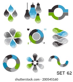 Collection of Infographic Templates for Business Vector Illustration