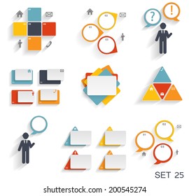 Collection of Infographic Templates for Business Vector Illustration