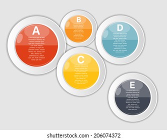 Collection of Infographic Templates for Business Vector Illustration