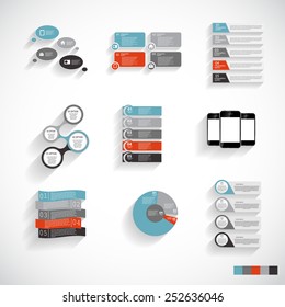 Collection of Infographic Templates for Business Vector Illustration