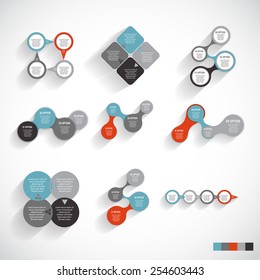 Collection of Infographic Templates for Business Vector Illustration EPS10