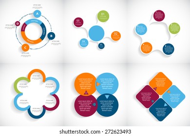 Collection of Infographic Templates for Business Vector Illustration EPS10