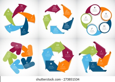 Collection of Infographic Templates for Business Vector Illustration EPS10