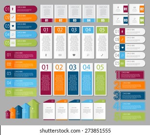 Collection of Infographic Templates for Business Vector Illustration EPS10