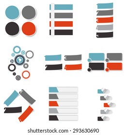 Collection of Infographic Templates for Business Vector Illustration EPS10
