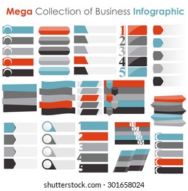 Collection of Infographic Templates for Business Vector Illustration