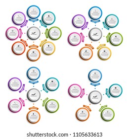 Collection infographics. Design elements.