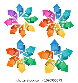 Collection infographics. Design elements. Infographics for business presentations or information banner.
