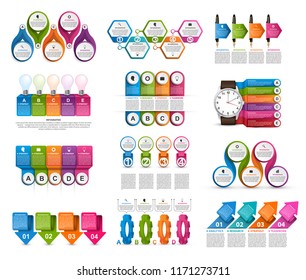 Collection infographics. Design elements. Infographics for business presentations or information banner.