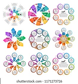 Collection infographics. Design elements. Infographics for business presentations or information banner.