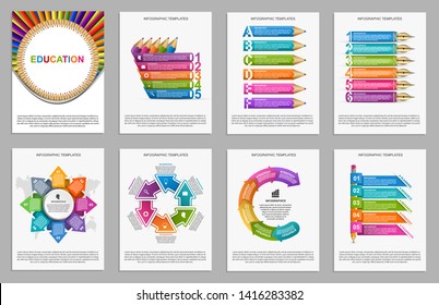 Collection infographics. Design elements. Infographics for business presentations or information banner.