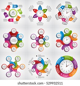 Collection infographics. Design elements. for business presentations or information banner