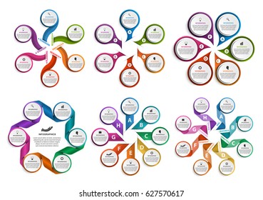 Collection infographics. Design elements. Infographics for business presentations or information banner.