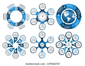 Collection infographics. Design elements. Infographics for business presentations or information banner.