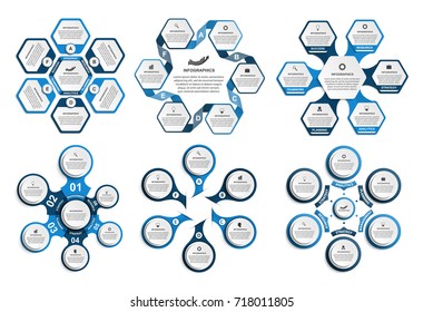 Collection infographics. Design elements. Infographics for business presentations or information banner