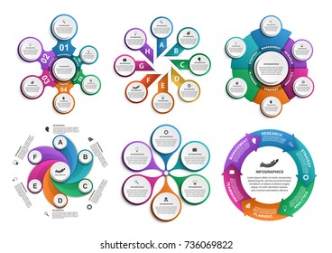 Collection infographics. Design elements. Infographics for business presentations or information banner.