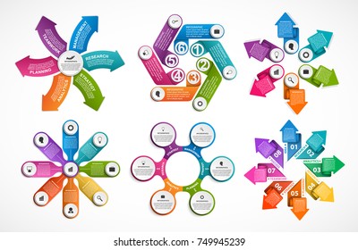 Collection infographics. Design elements. Infographics for business presentations or information banner