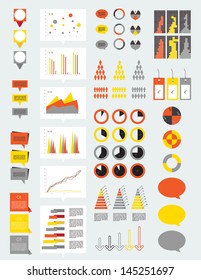 Collection of infographics elements.