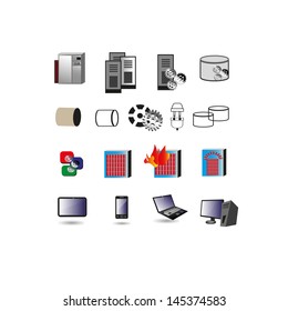 Collection of Information technology Icon, Symbols