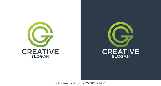 colección de Plantillas iniciales de Vector de diseño de logotipo abstracto G