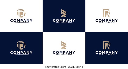 colección de diseños iniciales de letras o logotipos para empresas y moda