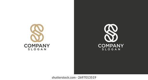 coleção de modelos iniciais de logotipo de design vetorial S Muito adequado para uso em empresas de consultoria de negócios e tecnologia	