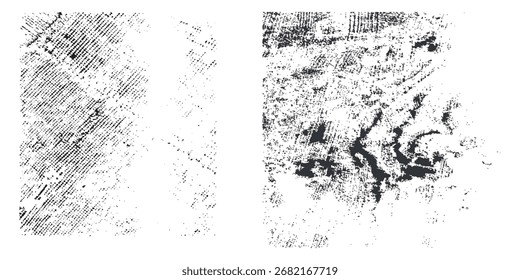 Collection of ink Brush Strokes. Set of vector Grunge Brushes. Dirty textures of banners, boxes, frames and design elements. Painted objects Isolated 