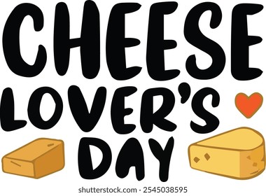 Collection inscriptions Cheese Lover's Day