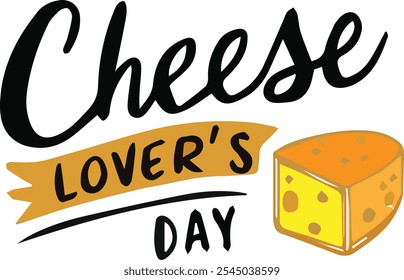 Collection inscriptions Cheese Lover's Day